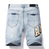Amiri Logo Denim Shorts #2007